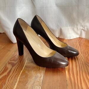 Lauren Ralph Lauren Brown Leather Pumps Women's Size 9.5